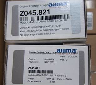 ماده OEM Z045.821 قطعات AUMA Actuator 008.0 Positioner Assly